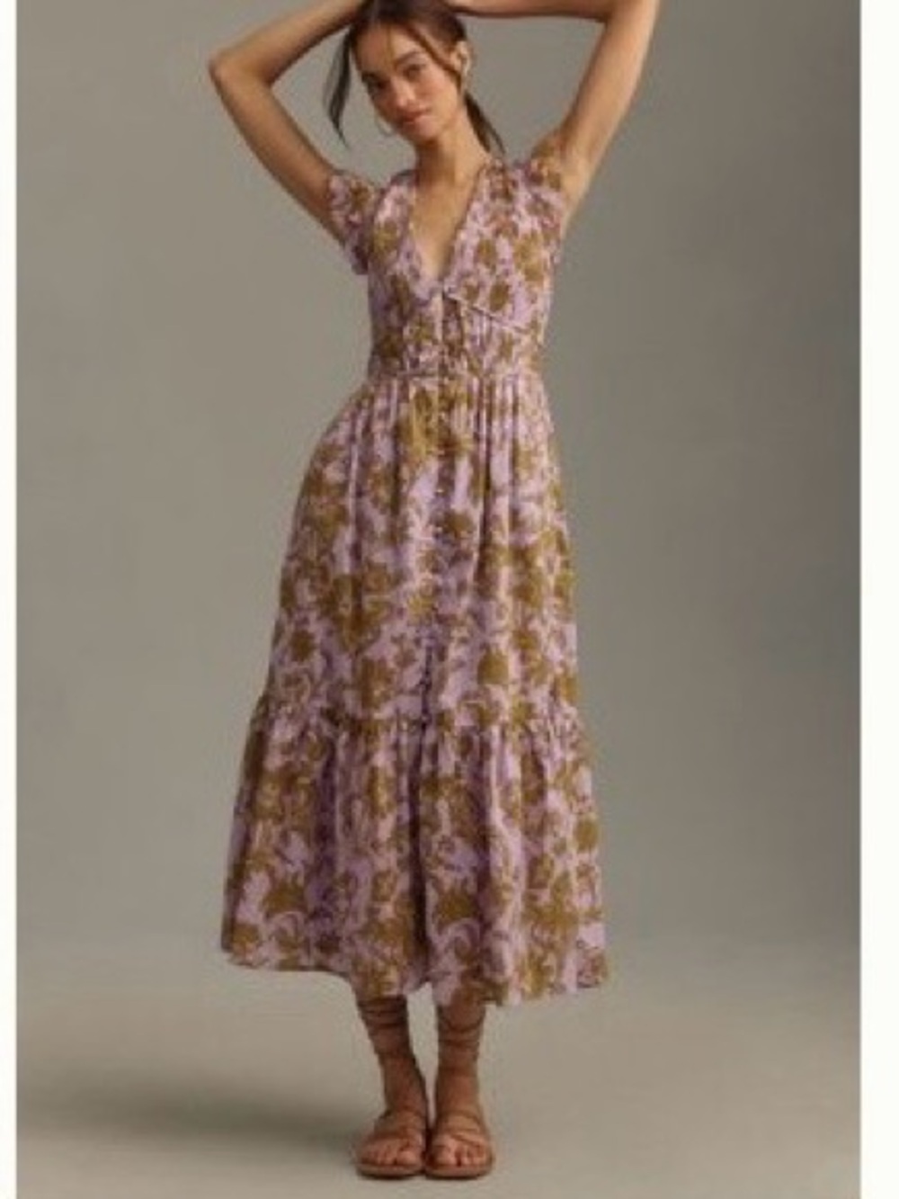 Anthropologie Peregrine Midi Dress Sz M